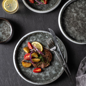 Ceramic Western Cuisine Plate Nordic Style Steak Plate Italian Pasta Dish Household Dinner Plate Restaurant Dessert Flat Ware