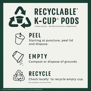 Starbucks K-Cup Coffee Pods—Dark Roast Coffee—Sumatra for Keurig Brewers—100% Ar