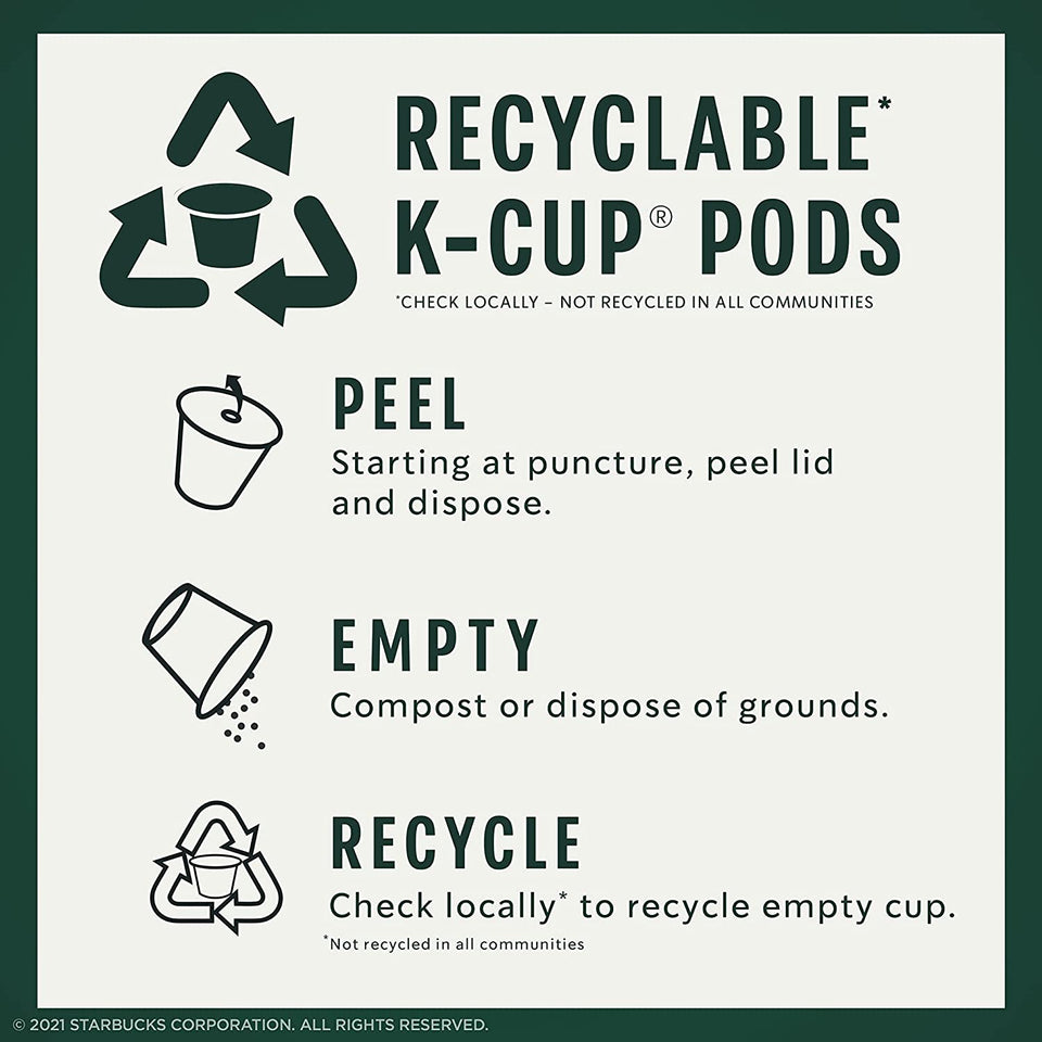 Starbucks K-Cup Coffee Pods—Dark Roast Coffee—Sumatra for Keurig Brewers—100% Ar