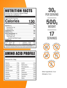 Bulksupplements Beef Protein Isolate Powder - Beef Protein Powder, Dairy Free & Lactose Free - 30G per Serving, 500G (1.1 Lbs)