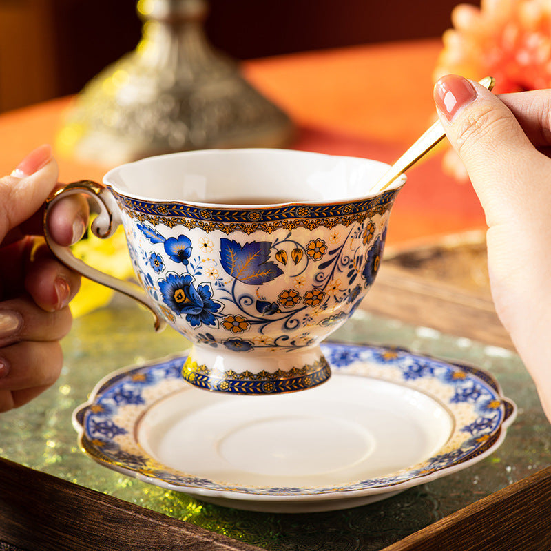 French Coffee Cup Retro Exquisite Ceramic Coffee Set Suit