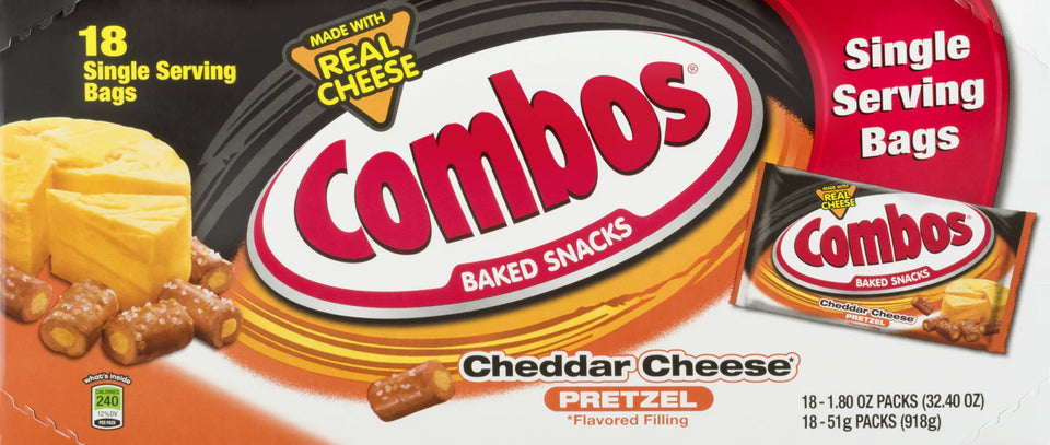 Cheddar Cheese Pretzel Baked Snacks, 1.8 Oz (18 Pack)