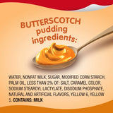 Butterscotch Pudding, Lunchbox Snack, 3.25 Oz Pudding Cups, 4 Count