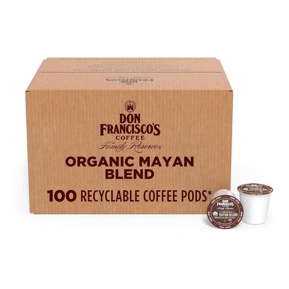 Kona Blend Coffee - 100 K-Cup Compatible Single-Serve Pods - 10% Hawaiian - Recyclable through Terracycle - Compatible with Keurig Brewers