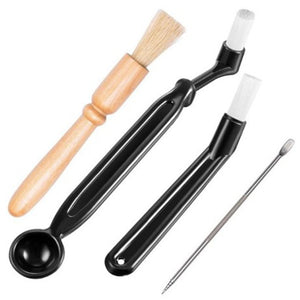 Coffee Machine Cleaning Brush Grinder Wooden