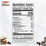 Milano Milk Chocolate Cookies, 6 Oz Bag (15 Cookies)
