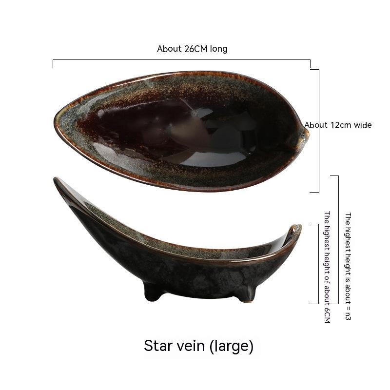 Tripod Angle Disc Creative Tableware Ceramic Plate Disc Plate Restaurant Matching Tableware Set