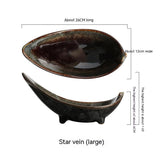 Tripod Angle Disc Creative Tableware Ceramic Plate Disc Plate Restaurant Matching Tableware Set