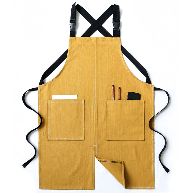 Cowboy Apron Korean Style Personality Barista Tea Shop