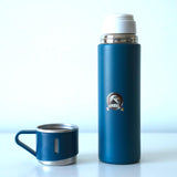 FLASK VANUAT Sports Stainless Steel Wide Mouth Water Bottle Double-Wall Vacuum Insulation Keeps Liquids Hot or Cold with Insulated Thermos Tumbler Mug Cup Sweat Design COLLECTIONS