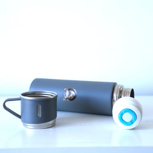 FLASK VANUAT Sports Stainless Steel Wide Mouth Water Bottle Double-Wall Vacuum Insulation Keeps Liquids Hot or Cold with Insulated Thermos Tumbler Mug Cup Sweat Design COLLECTIONS