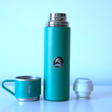 FLASK VANUAT Sports Stainless Steel Wide Mouth Water Bottle Double-Wall Vacuum Insulation Keeps Liquids Hot or Cold with Insulated Thermos Tumbler Mug Cup Sweat Design COLLECTIONS