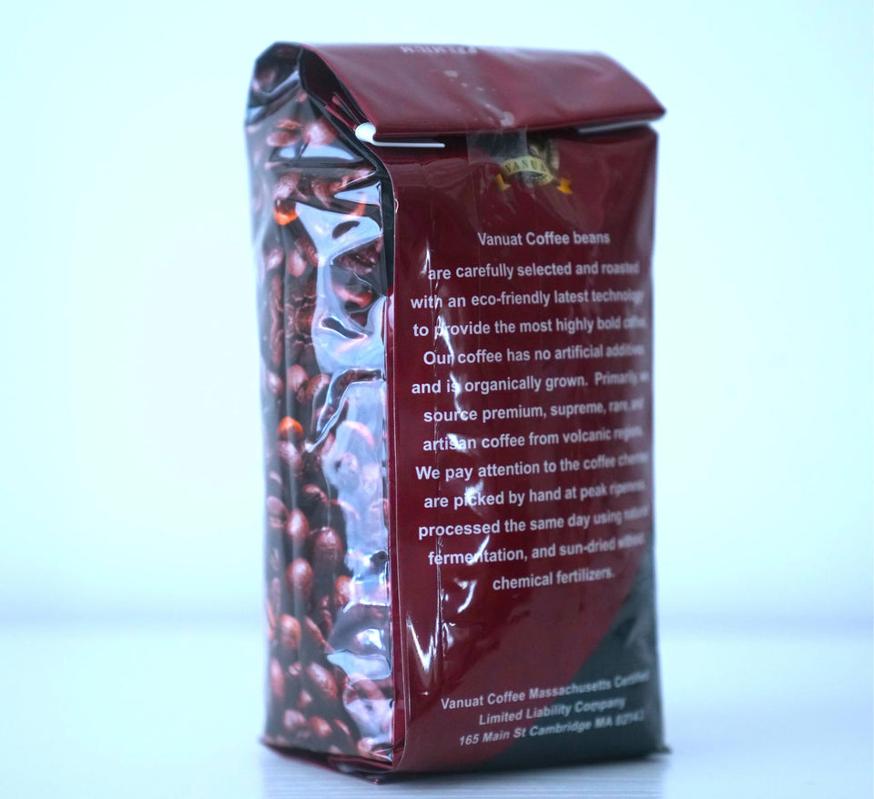 DARK ROAST, Whole Bean Coffee, Organic Fresh Artiżan Premium Beans, Volcanic Cult Vanuat LLC COLLECTION (1 Pound, 16OZ, EAST JAVA)