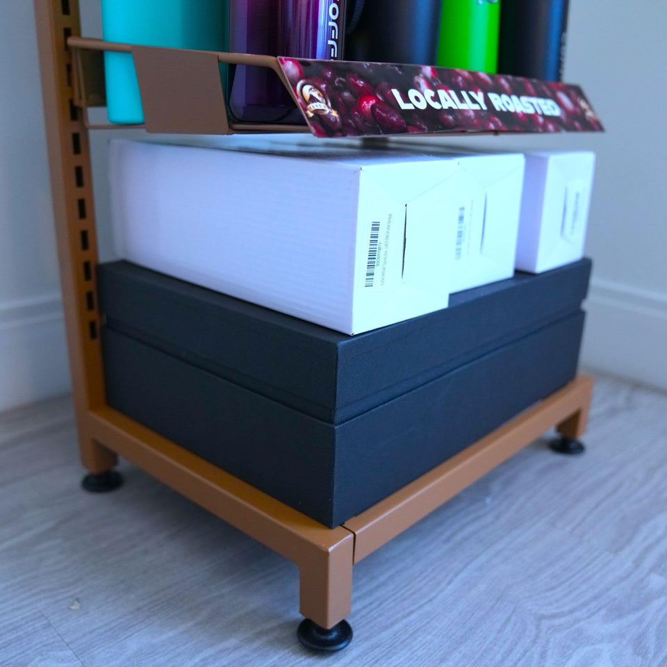 Custom Floor Display Stand Rack Organizer for Gloceries Store Supermarket Shopping Retail Vendors Book Store Exhibition drugstore shop for Coffee Beans Tea Bags Snack Food Beverage Metal Wooden Carton Collection Large Medium Floor Counterto