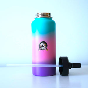 FLASK VANUAT Sports Stainless Steel Wide Mouth Water Bottle Double-Wall Vacuum Insulation Keeps Liquids Hot or Cold with Insulated Thermos Tumbler Mug Cup Sweat Design COLLECTIONS