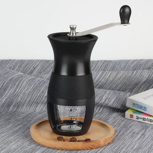 Vanuat Manual Coffee Grinder Stainless Steel Ceramic Burr Bean Crank Portable Grinder for Café Home Roast Dark Medium Light Drip Coffee Cold Brew Espresso French Press Turkish Brew Ceramic Adjustable