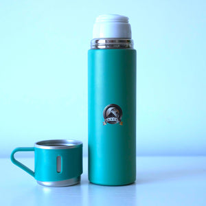 FLASK VANUAT Sports Stainless Steel Wide Mouth Water Bottle Double-Wall Vacuum Insulation Keeps Liquids Hot or Cold with Insulated Thermos Tumbler Mug Cup Sweat Design COLLECTIONS