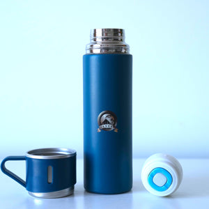 FLASK VANUAT Sports Stainless Steel Wide Mouth Water Bottle Double-Wall Vacuum Insulation Keeps Liquids Hot or Cold with Insulated Thermos Tumbler Mug Cup Sweat Design COLLECTIONS