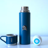 FLASK VANUAT Sports Stainless Steel Wide Mouth Water Bottle Double-Wall Vacuum Insulation Keeps Liquids Hot or Cold with Insulated Thermos Tumbler Mug Cup Sweat Design COLLECTIONS