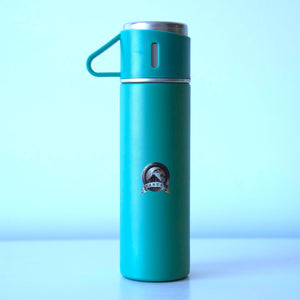 FLASK VANUAT Sports Stainless Steel Wide Mouth Water Bottle Double-Wall Vacuum Insulation Keeps Liquids Hot or Cold with Insulated Thermos Tumbler Mug Cup Sweat Design COLLECTIONS