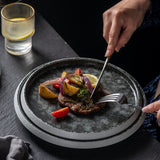 Ceramic Western Cuisine Plate Nordic Style Steak Plate Italian Pasta Dish Household Dinner Plate Restaurant Dessert Flat Ware