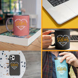 4pcs Perfect Insulated Ceramic Coffee Mug Set, Reusable, Durable, Easy to Clean, Ideal Gift for Birthdays, Holidays, Christmas, New Year, Valentine's Day