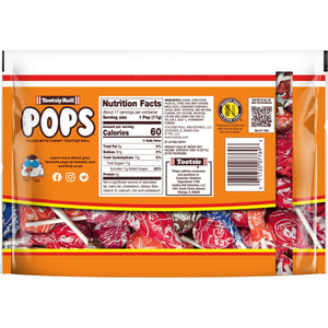 Tootsie Pops, Assorted Flavor Gluten Free and Peanut Free Lollipops, 10.125 Oz.