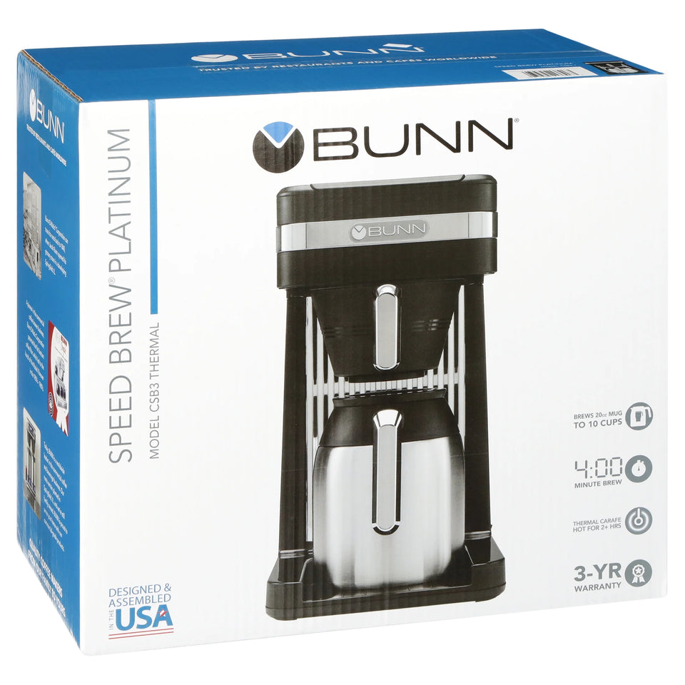 CSB3T Speed Brew Platinum 10-Cup Thermal Coffee Maker, Black/Sst, 55200.0000