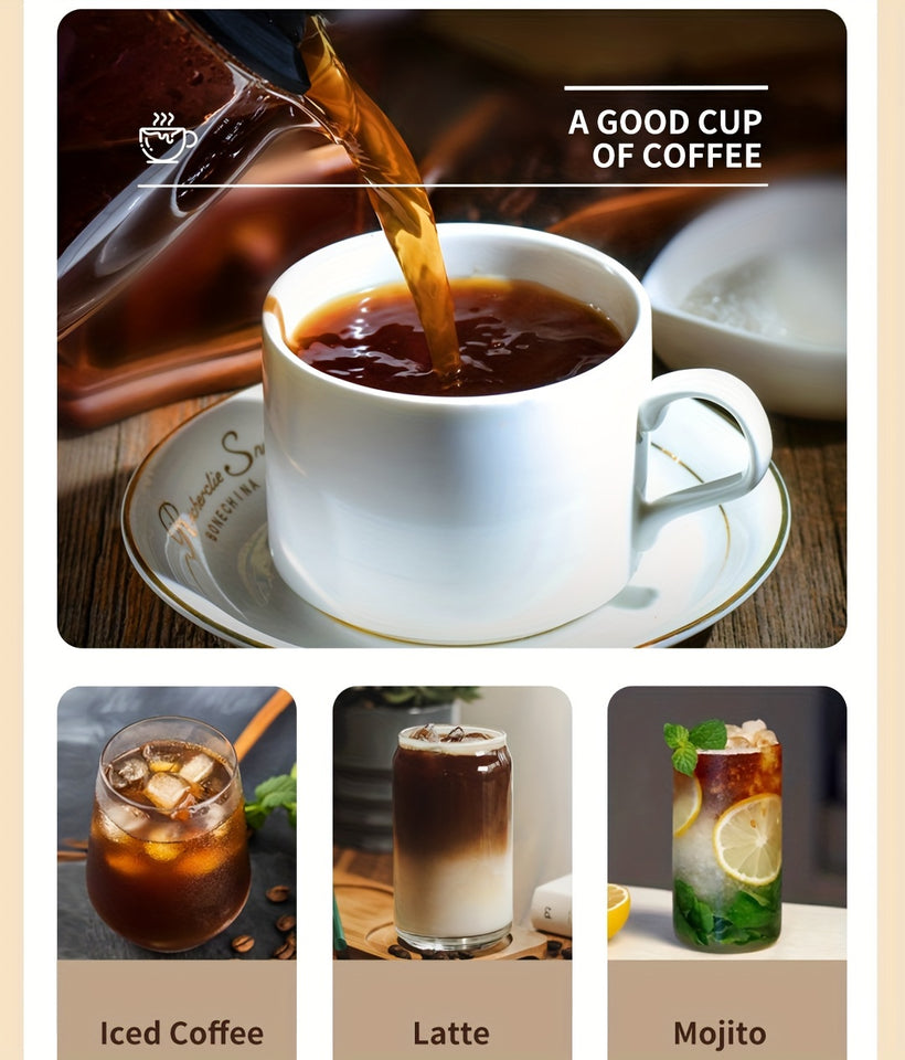 LCD Display, Automatic Drip Coffee Machine With Grind, HAUSWIRT Coffee Maker With Grinder, Grind And Brew Coffee Maker, Compatible For Bean Ground Coffee And Tea