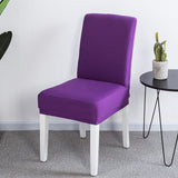 Solid color elastic one-piece chair cover restaurant hotel hotel custom cover cover household conference universal chair cover stool