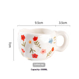 Cute Girl Heart Home Creative Hand-pinched Coffee Cup