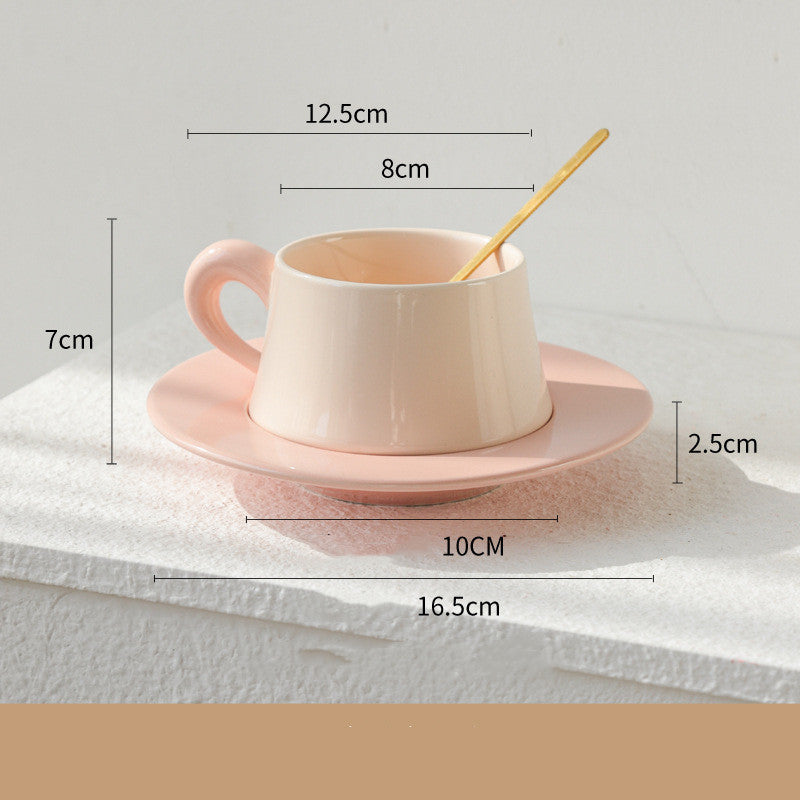 Home Fashion Casual Ceramic Coffee Cup And Saucer Set