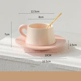 Home Fashion Casual Ceramic Coffee Cup And Saucer Set