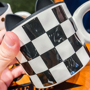 Checkerboard Retro Creative Coffee Kettle