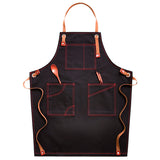 Denim Apron Female Fashion Barista Work Clothes Waist