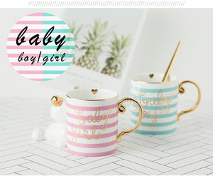 Creative Nordic Ceramic Coffee Cup Home Breakfast Mug Good-looking Water Cup Male And Female Couple Pair Cup