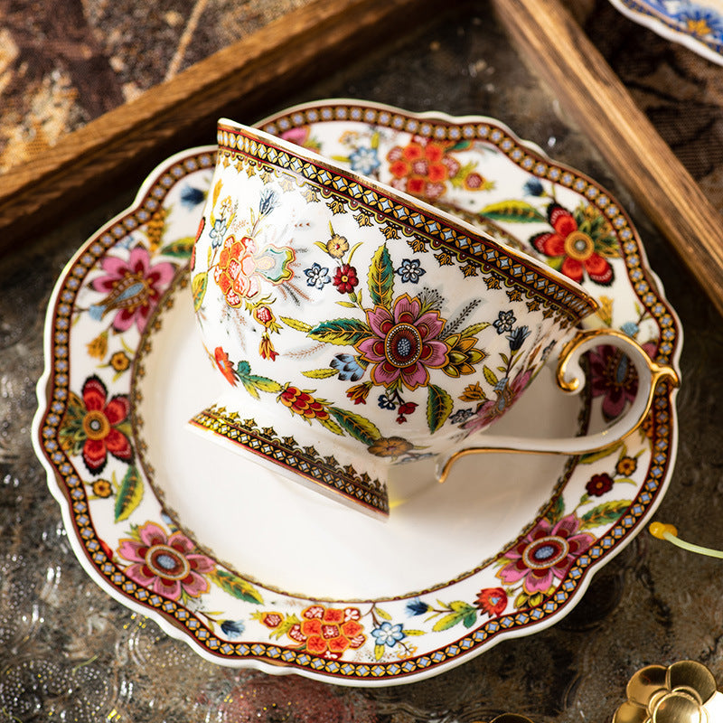 French Coffee Cup Retro Exquisite Ceramic Coffee Set Suit