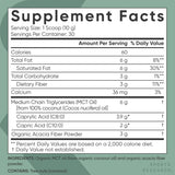 ® Unflavored Organic MCT Oil Powder Keto & Vegan Mcts C8 C10 Non-Gmo & Gluten Free (30 Servings) - 10.6Oz