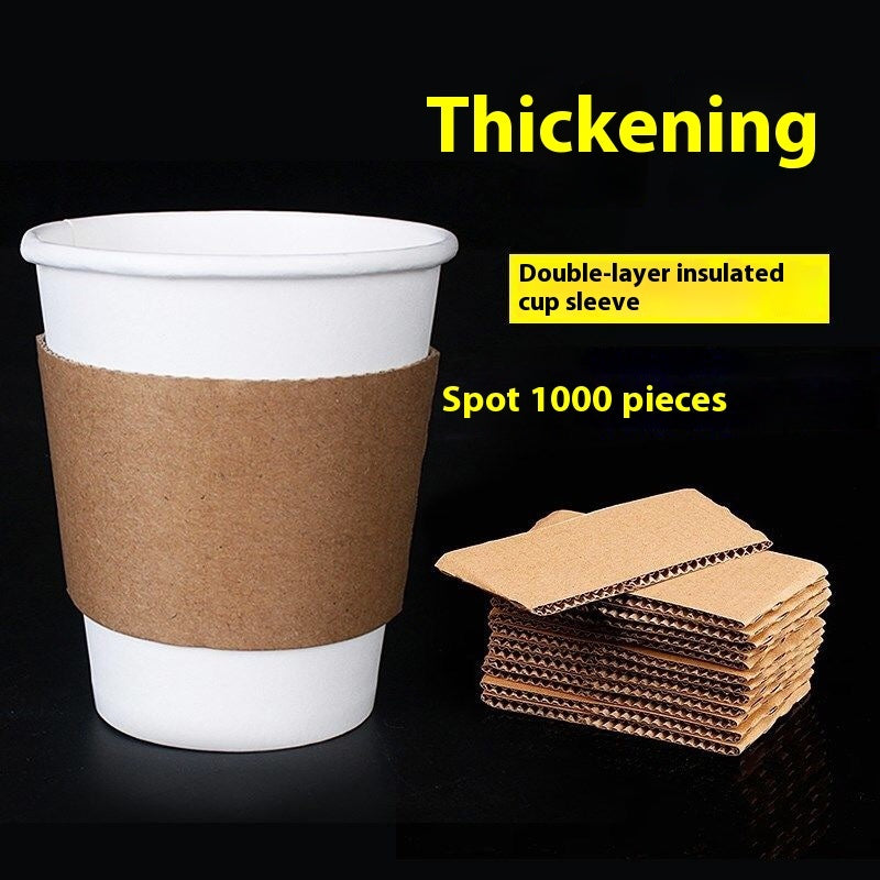 Heat Insulation Waterproof Thickened Disposable Coffee-cup Sleeve