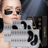 ILISYA 20 Pairs Black Coffee Eye Mask Patches with Collagen - Anti-Wrinkle, Firming & Moisturizing Under Eye Pads for Dark Circles and - Natural Plant Essence, Unisex, Hypoallergenic, Suitable for All Skin Types