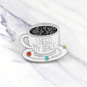 Creative brooch coffee cup