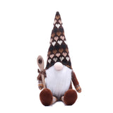 Faceless Doll Hanging Hands Grinding Coffee Christmas