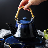 Japanese-style Ceramic Teapot Household Large-capacity Ceramic Teapot Restaurant Features