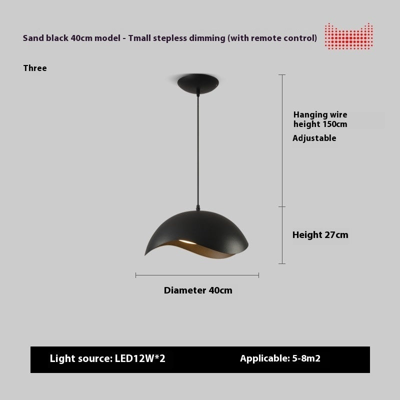 Nordic Restaurant Chandelier Post-modern Creative Wood Grain UFO Island Table Lamp