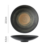 Hand Painted Ugyen Sand Ceramic Rain-hat Shaped Bowl Home Western Restaurant