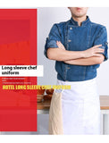 Western Restaurant Chef Overalls Short Sleeve Rear Kitchen Baking Printing Hotel