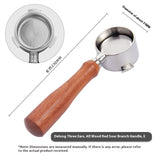 51mm Coffee Machine Handle Modified Solid Wood Handle