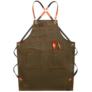 Denim Apron Female Fashion Barista Work Clothes Waist