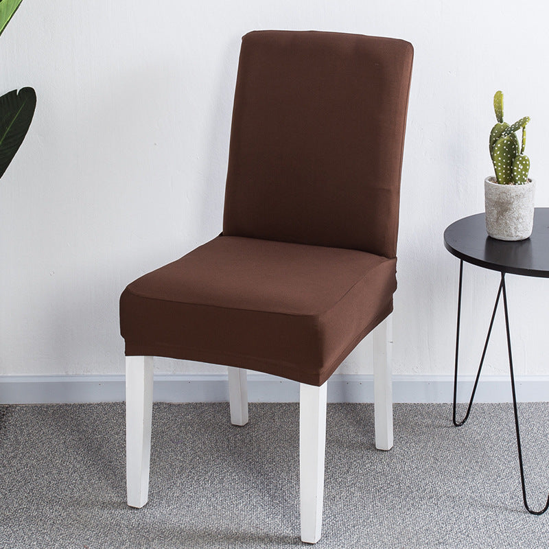 Solid color elastic one-piece chair cover restaurant hotel hotel custom cover cover household conference universal chair cover stool