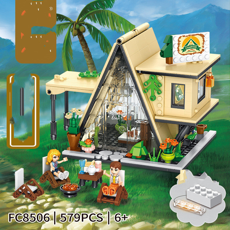 Coffee Shop Assembly Model Toy Building Blocks